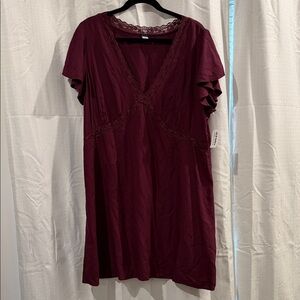Old Navy Burgundy Midi Dress